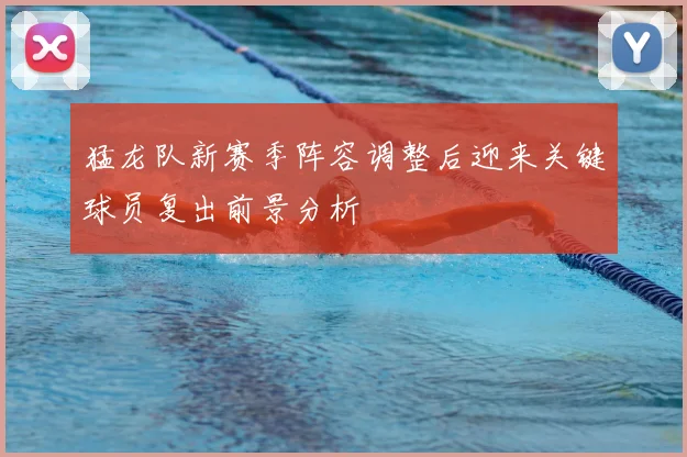 猛龙队新赛季阵容调整后迎来关键球员复出前景分析