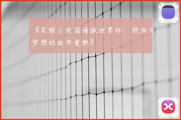 《足球小将国语版世界杯：热血与梦想的经典重燃》