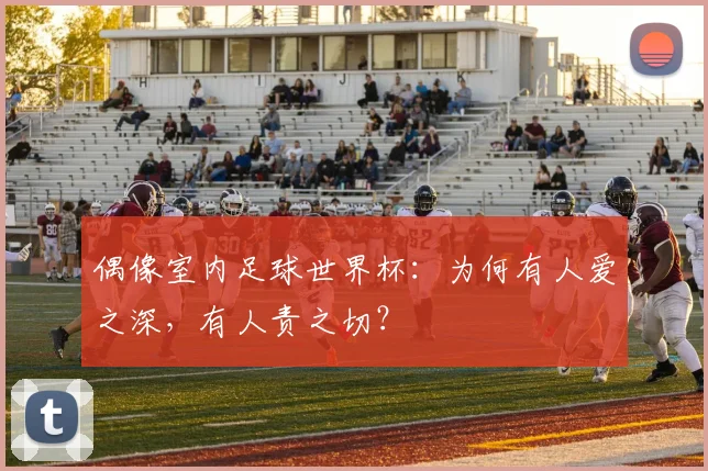 偶像室内足球世界杯：为何有人爱之深，有人责之切？